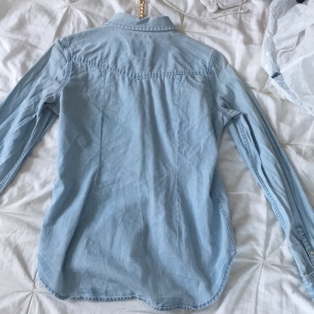 American Eagle Blue Button Down - image 2